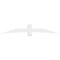Ekena Millwork Bellingham Architectural Grade PVC Gable Bracket, 96"W x 16"H x 2"D x 6"F, 4/12 Pitch GBP096X16X0206BEL00 - alternate 4